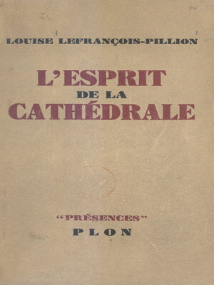 cover image of L'esprit de la cathédrale